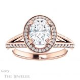 Oval Shaped Forever One Moissanite Engagement Ring #GTJ1221-oval-fo-r 1 Oval Shaped Forever One Moissanite Engagement Ring #GTJ1221-oval-fo-r