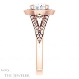 Oval Shaped Forever One Moissanite Engagement Ring #GTJ1221-oval-fo-r 3 Oval Shaped Forever One Moissanite Engagement Ring #GTJ1221-oval-fo-r