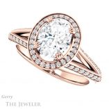Oval Shaped Forever One Moissanite Engagement Ring #GTJ1221-oval-fo-r 5 Oval Shaped Forever One Moissanite Engagement Ring #GTJ1221-oval-fo-r