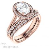 Oval Shaped Forever One Moissanite Engagement Ring #GTJ1221-oval-fo-r 6 Oval Shaped Forever One Moissanite Engagement Ring #GTJ1221-oval-fo-r