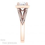 Princess Cut Forever One Moissanite Engagement Ring #GTJ1221-square-fo-r