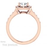 Cushion Cut Forever One Moissanite Engagement Ring #GTJ1222-cushion-fo-r