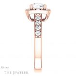 Cushion Cut Forever One Moissanite Engagement Ring #GTJ1222-cushion-fo-r