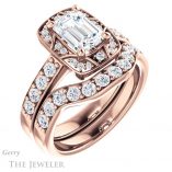 Emerald Cut Forever Brilliant Moissanite Engagement Ring #GTJ1222-emerald-fb-r