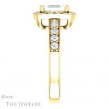 Emerald Cut Forever Brilliant Moissanite Engagement Ring #GTJ1222-emerald-fb-y