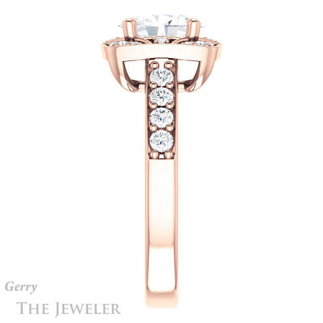 Oval Shaped Forever One Moissanite Engagement Ring #GTJ1222-oval-fo-r 3 Oval Shaped Forever One Moissanite Engagement Ring #GTJ1222-oval-fo-r