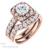 Round Cut Forever One Moissanite Engagement Ring #GTJ1222-round-fo-r 6 Round Cut Forever One Moissanite Engagement Ring #GTJ1222-round-fo-r