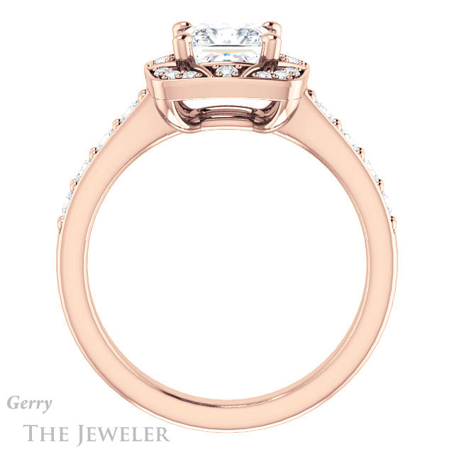 Princess Cut Forever One Moissanite Engagement Ring #GTJ1222-square-fo-r