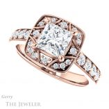 Princess Cut Forever One Moissanite Engagement Ring #GTJ1222-square-fo-r 5 Princess Cut Forever One Moissanite Engagement Ring #GTJ1222-square-fo-r