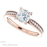 Cushion Cut Forever One Moissanite Engagement Ring #GTJ1224-cushion-fo-r 5 Cushion Cut Forever One Moissanite Engagement Ring #GTJ1224-cushion-fo-r