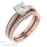 Cushion Cut Forever One Moissanite Engagement Ring #GTJ1224-cushion-fo-r 6 Cushion Cut Forever One Moissanite Engagement Ring #GTJ1224-cushion-fo-r
