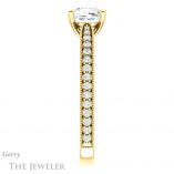 Cushion Cut Forever One Moissanite Engagement Ring #GTJ1224-cushion-fo-y 3 Cushion Cut Forever One Moissanite Engagement Ring #GTJ1224-cushion-fo-y