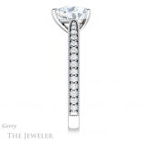 Heart Shaped Forever One Moissanite Engagement Ring #GTJ1224-heart-fb-w 3 Heart Shaped Forever Brilliant Moissanite Engagement Ring #GTJ1224-heart-fb-w