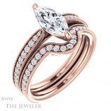 Marquise Cut Forever One Moissanite Engagement Ring #GTJ1224-marquise-fb-r 6 Marquise Cut Forever Brilliant Moissanite Engagement Ring #GTJ1224-marquise-fb-r