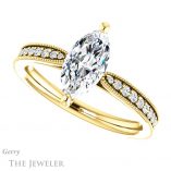 Marquise Cut Forever Brilliant Moissanite Engagement Ring #GTJ1224-marquise-fb-y