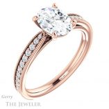 Oval Shaped Forever One Moissanite Engagement Ring #GTJ1224-oval-fo-r 4 Oval Shaped Forever One Moissanite Engagement Ring #GTJ1224-oval-fo-r