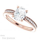 Oval Shaped Forever One Moissanite Engagement Ring #GTJ1224-oval-fo-r 5 Oval Shaped Forever One Moissanite Engagement Ring #GTJ1224-oval-fo-r