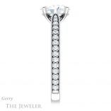 Oval Shaped Forever One Moissanite Engagement Ring #GTJ1224-oval-fo-w