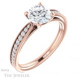 Round Cut Forever One Moissanite Engagement Ring #GTJ1224-round-fo-r 4 Round Cut Forever One Moissanite Engagement Ring #GTJ1224-round-fo-r