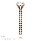 Round Cut Forever One Moissanite Engagement Ring #GTJ1224-round-fo-r 3 Round Cut Forever One Moissanite Engagement Ring #GTJ1224-round-fo-r