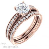 Round Cut Forever One Moissanite Engagement Ring #GTJ1224-round-fo-r 6 Round Cut Forever One Moissanite Engagement Ring #GTJ1224-round-fo-r