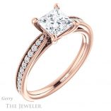 Princess Cut Forever One Moissanite Engagement Ring #GTJ1224-square-fo-r