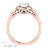 Oval Shaped Forever One Moissanite Engagement Ring #GTJ1225-oval-fo-r