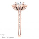 Oval Shaped Forever One Moissanite Engagement Ring #GTJ1225-oval-fo-r