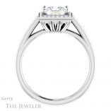 Princess Cut Forever One Moissanite Engagement Ring #GTJ1225-square-fo-w