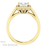 Princess Cut Forever One Moissanite Engagement Ring #GTJ1225-square-fo-y