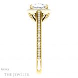 Princess Cut Forever One Moissanite Engagement Ring #GTJ1225-square-fo-y