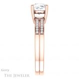 Cushion Cut Forever One Moissanite Engagement Ring #GTJ1229-cushion-fo-r 3 Cushion Cut Forever One Moissanite Engagement Ring #GTJ1229-cushion-fo-r