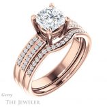 Cushion Cut Forever One Moissanite Engagement Ring #GTJ1229-cushion-fo-r 6 Cushion Cut Forever One Moissanite Engagement Ring #GTJ1229-cushion-fo-r