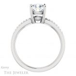 Cushion Cut Forever One Moissanite Engagement Ring #GTJ1229-cushion-fo-w