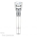 Cushion Cut Forever One Moissanite Engagement Ring #GTJ1229-cushion-fo-w