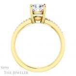 Cushion Cut Forever One Moissanite Engagement Ring #GTJ1229-cushion-fo-y