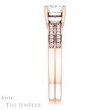 Emerald Cut Forever Brilliant Moissanite Engagement Ring #GTJ1229-emerald-fb-r