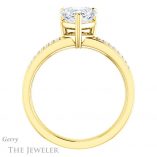 Heart Shaped Forever One Moissanite Engagement Ring #GTJ1229-heart-fb-y 2 Heart Shaped Forever Brilliant Moissanite Engagement Ring #GTJ1229-heart-fb-y