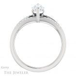 Marquise Cut Forever Brilliant Moissanite Engagement Ring #GTJ1229-marquise-fb-w