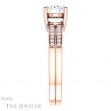 Oval Shaped Forever One Moissanite Engagement Ring #GTJ1229-oval-fo-r