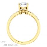 Round Cut Forever One Moissanite Engagement Ring #GTJ1229-round-fo-y 2 Round Cut Forever One Moissanite Engagement Ring #GTJ1229-round-fo-y