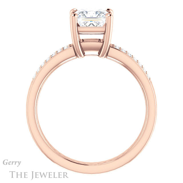 Princess Cut Forever One Moissanite Engagement Ring #GTJ1229-square-fo-r