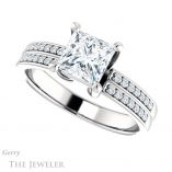 Princess Cut Forever One Moissanite Engagement Ring #GTJ1229-square-fo-w