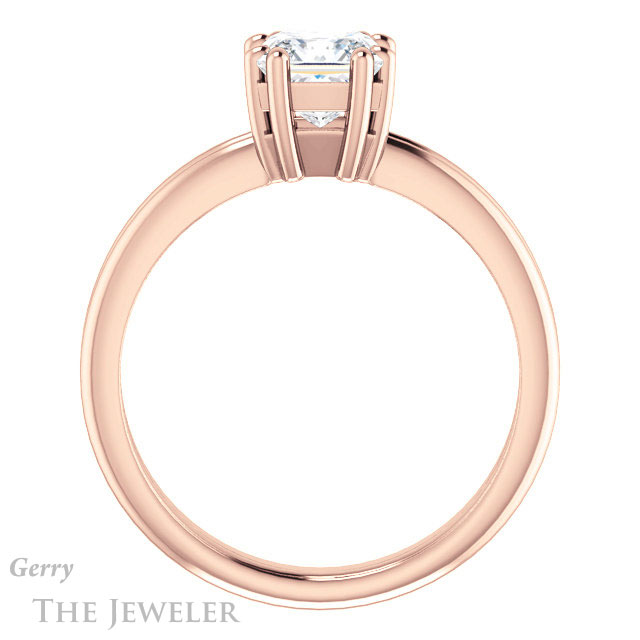 Princess Cut Forever One Moissanite Engagement Ring #GTJ1230-square-fo-r | Gerry The Jeweler Princess Cut Forever One Moissanite Engagement Ring #GTJ1230-square-fo-r