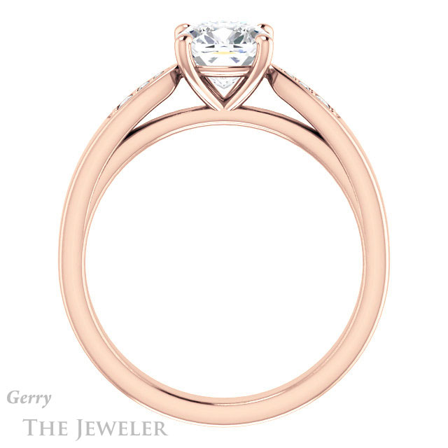 Cushion Cut Forever One Moissanite Engagement Ring #GTJ1232-cushion-fo-r 2 Cushion Cut Forever One Moissanite Engagement Ring #GTJ1232-cushion-fo-r