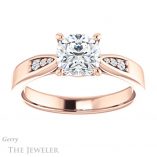 Cushion Cut Forever One Moissanite Engagement Ring #GTJ1232-cushion-fo-r 1 Cushion Cut Forever One Moissanite Engagement Ring #GTJ1232-cushion-fo-r