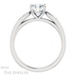 Cushion Cut Forever One Moissanite Engagement Ring #GTJ1232-cushion-fo-w