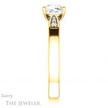 Cushion Cut Forever One Moissanite Engagement Ring #GTJ1232-cushion-fo-y 3 Cushion Cut Forever One Moissanite Engagement Ring #GTJ1232-cushion-fo-y