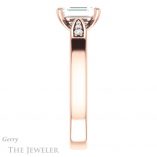 Emerald Cut Forever One Moissanite Engagement Ring #GTJ1232-emerald-fb-r 3 Emerald Cut Forever Brilliant Moissanite Engagement Ring #GTJ1232-emerald-fb-r