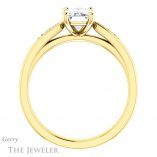 Emerald Cut Forever Brilliant Moissanite Engagement Ring #GTJ1232-emerald-fb-y